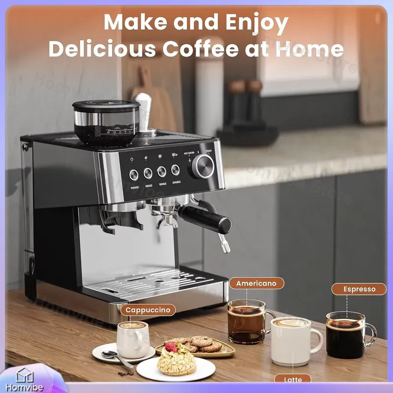 20 Bar Espresso Machine with B - Home Bar And Coffee ulasan dan harga