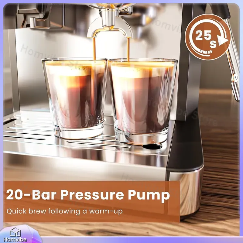 20 Bar Espresso Machine with B - Home Bar And Coffee ulasan dan harga