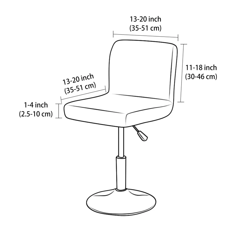 1/4pcs Jacquard Bar Stool Cove - Home Bar Lounge ulasan dan harga