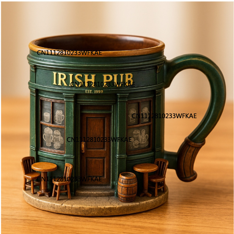 3D Irish Pub Pattern Stainless - Home Bar And Coffee ulasan dan harga