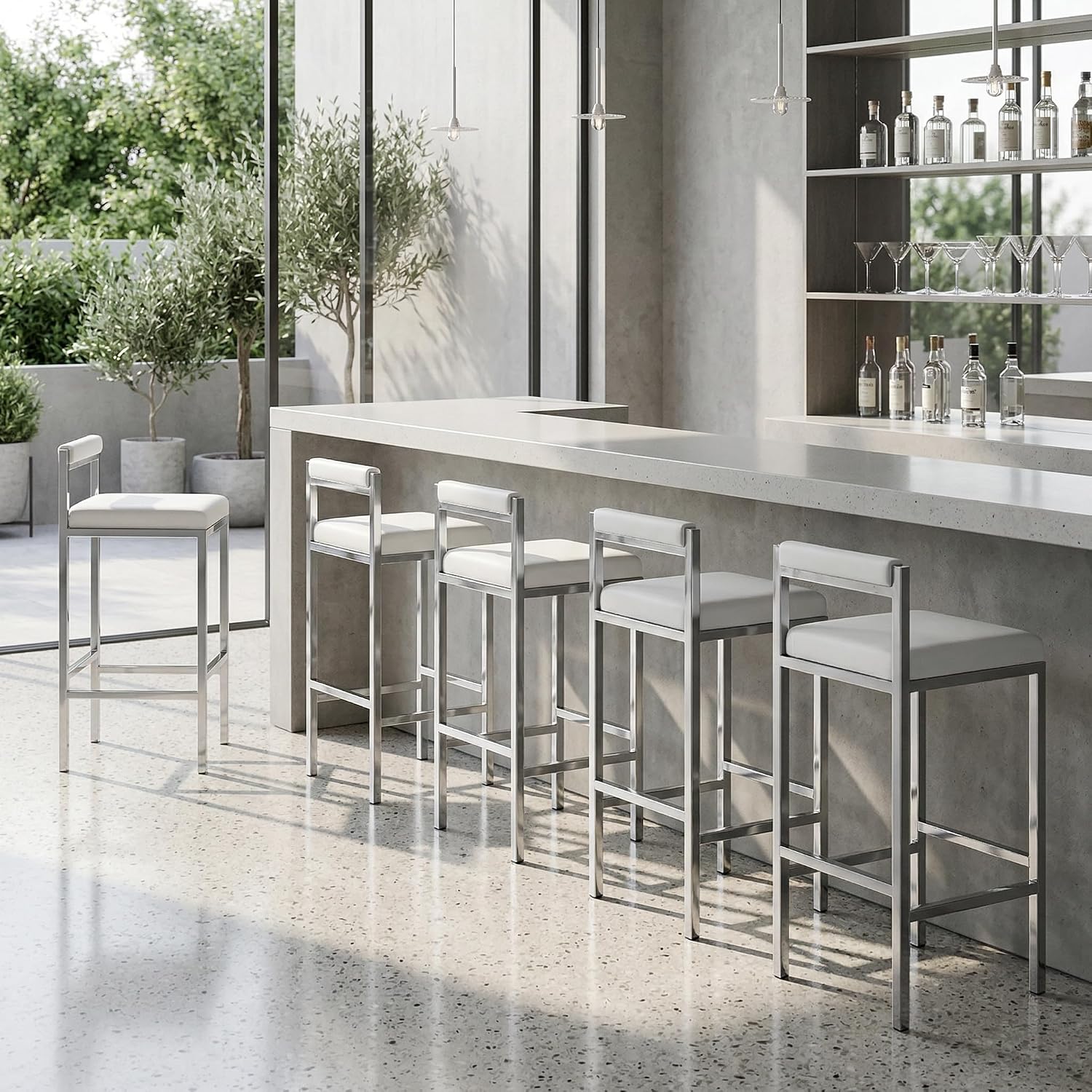 Bar Stools Set of 2, 30 Inch M - Home Bar Stools ulasan dan harga