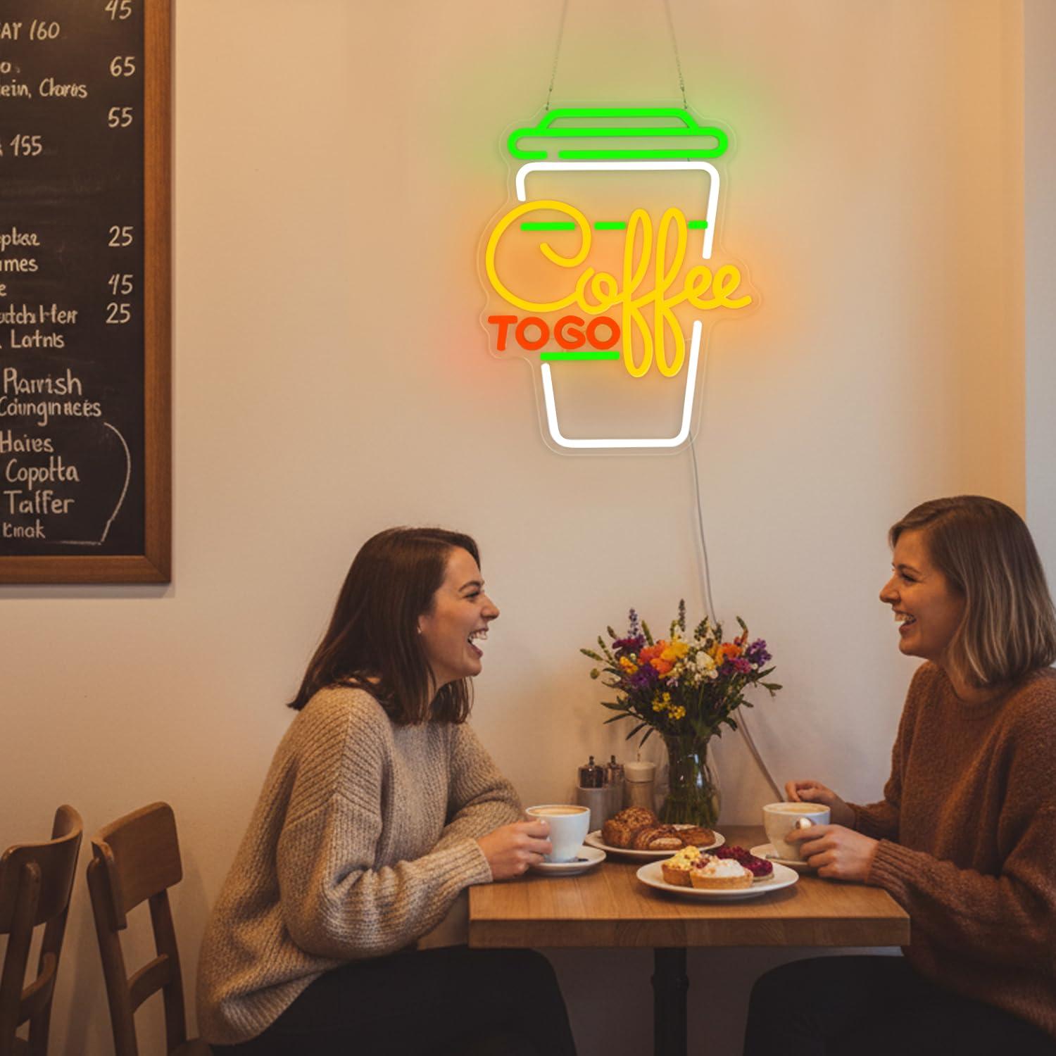 Coffee Neon Sign USB Dimmable  - Home Bar And Coffee ulasan dan harga