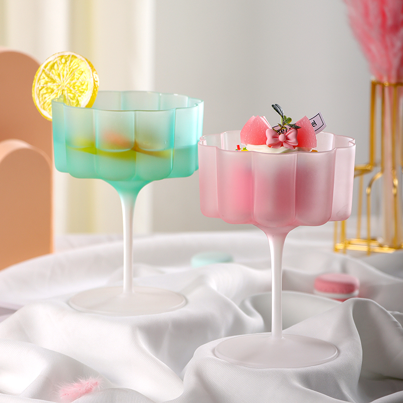 Colorful Frosted Glass Cocktai - Home Bar Set ulasan dan harga