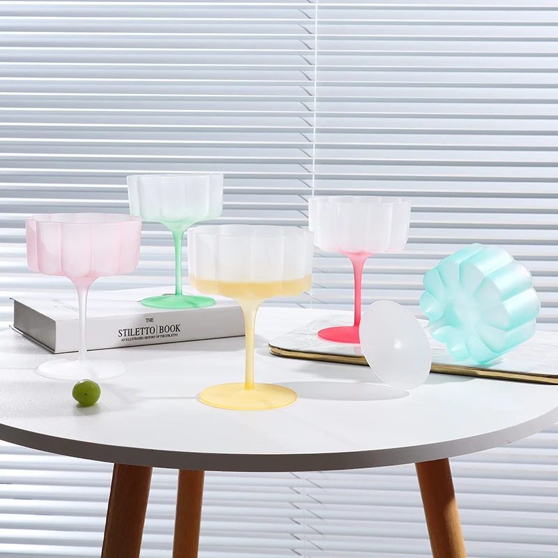 Colorful Frosted Glass Cocktai - Home Bar Set ulasan dan harga