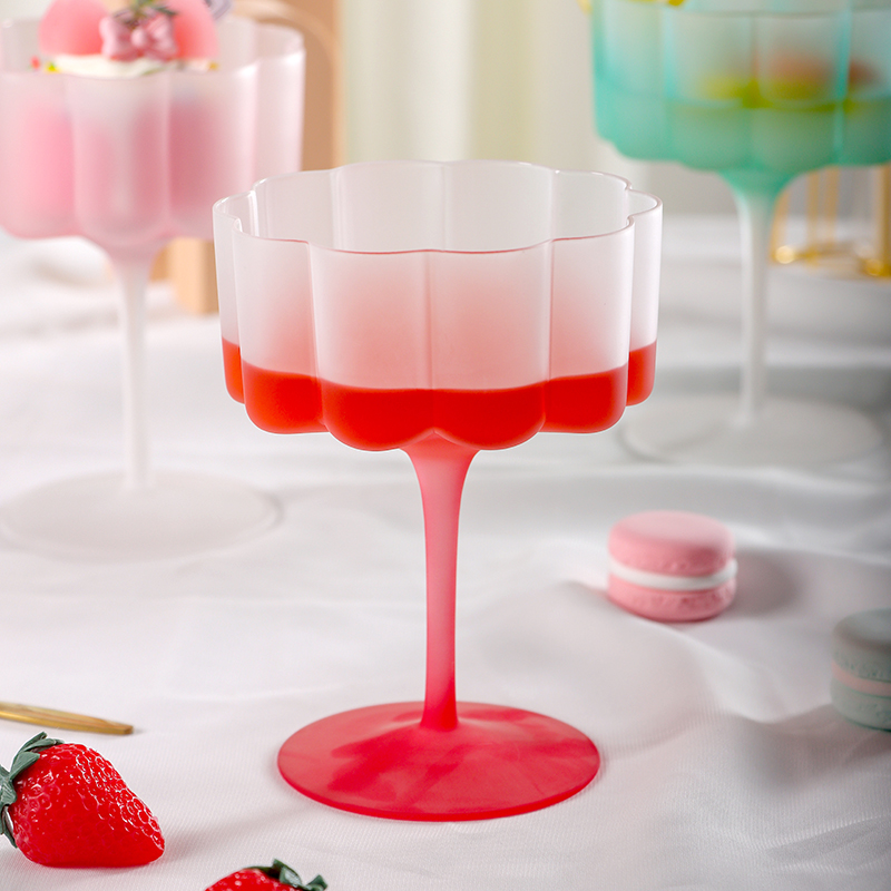 Colorful Frosted Glass Cocktai - Home Bar Set ulasan dan harga