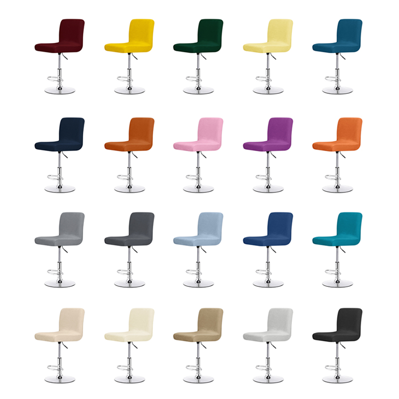 Velvet Solid Color Chair Cover - Home Bar Lounge ulasan dan harga