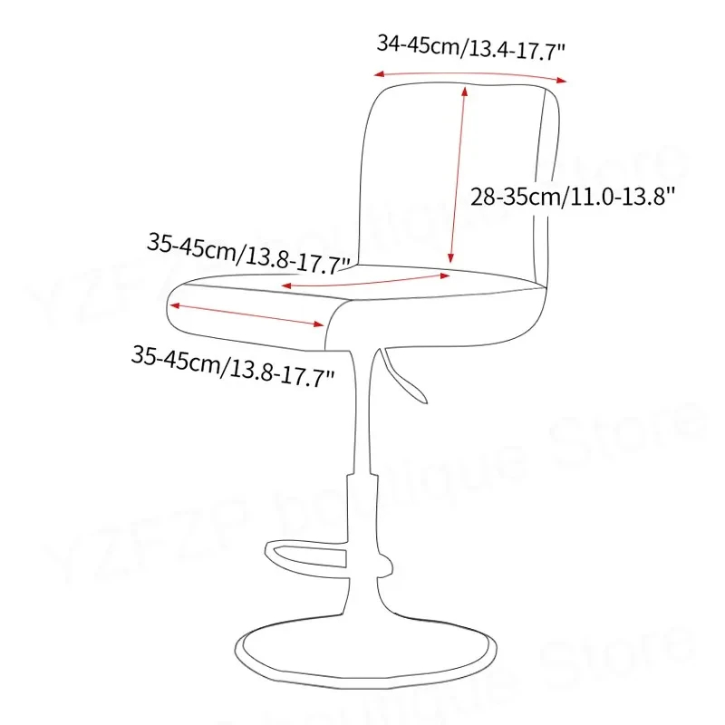 Velvet Solid Color Chair Cover - Home Bar Lounge ulasan dan harga