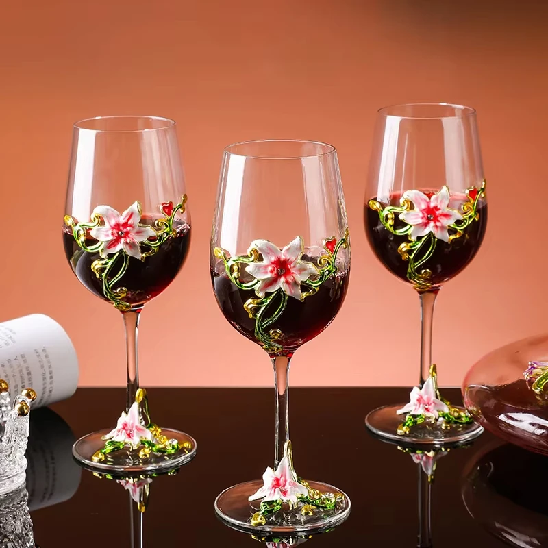 Luxury Crystal Enamel Goblet G - Home Bar Set ulasan dan harga