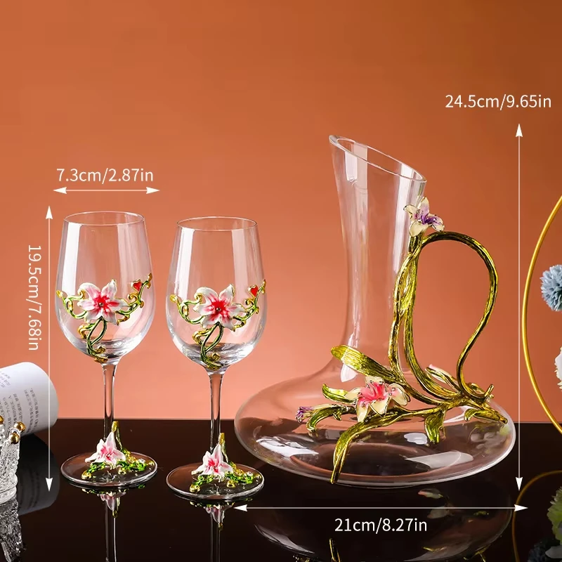 Luxury Crystal Enamel Goblet G - Home Bar Set ulasan dan harga