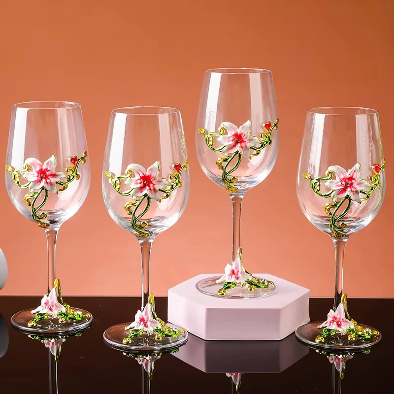 Luxury Crystal Enamel Goblet G - Home Bar Set ulasan dan harga