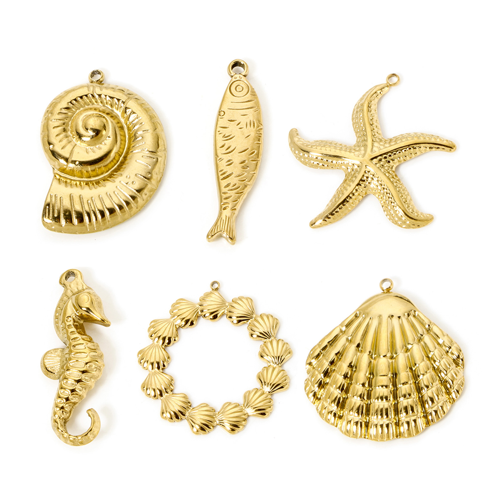 1 Piece Seahorse Animal Shell  - Bar Cart Gold ulasan dan harga